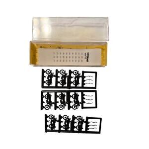 Preiser HO Scale 568 Black Motorcycles with Riders Vintage Made in Germany